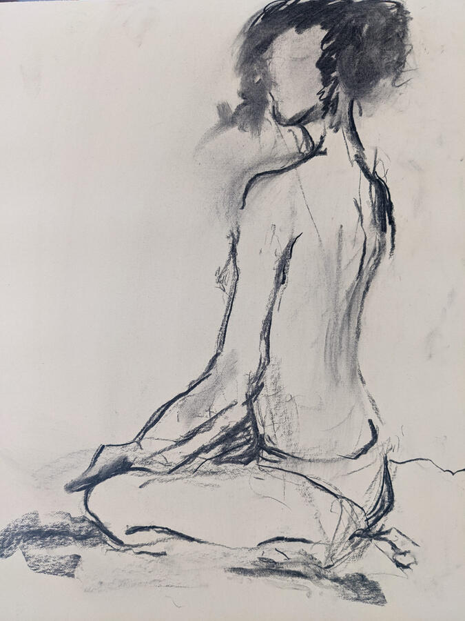 Charcoal Figure Study 2022